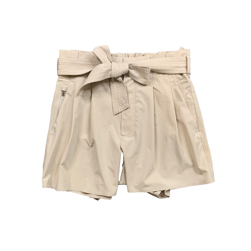 Athleta Shorts Womens 4 Tan Skyline High Rise Paperbag Utility Waist Commuting